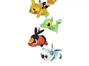 Pokémon Pikachu, Snivy, Tepig, Oshawatt plyšák na klíče